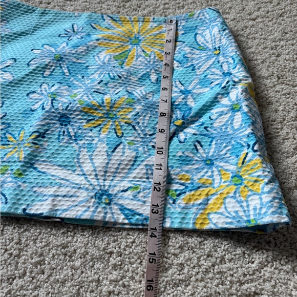 Lilly Pulitzer Daisy skirt 8 yellow blue - Picture 10 of 10
